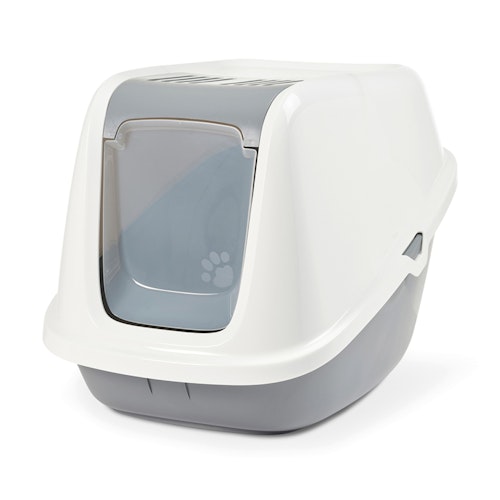 SAVIC Katzentoilette Nestor GIANT weiß/grau