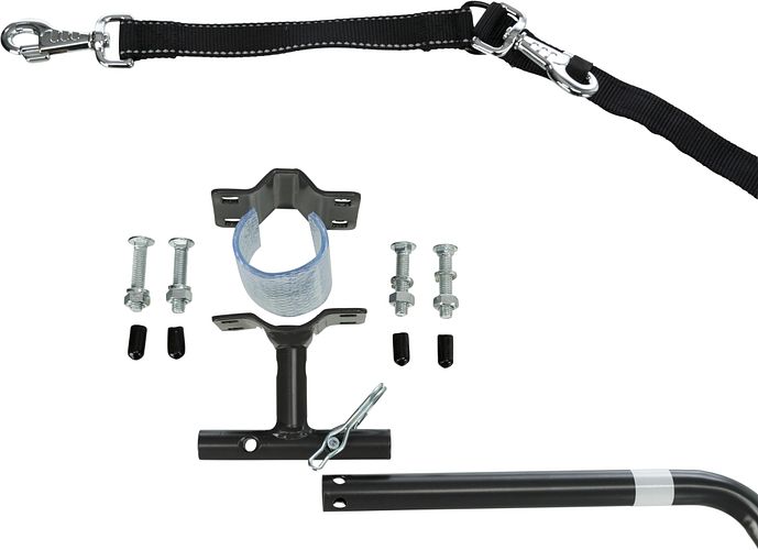 TRIXIE Biker-Set, U-Form, M–XL, grafit