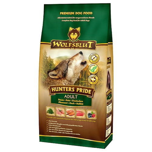 WOLFSBLUT Hunters Pride Fasan, Ente & Kaninchen mit Süßkartoffeln Hundetrockenfutter