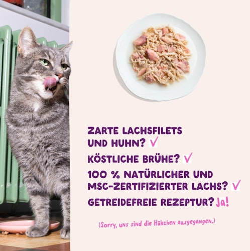 Edgard&Cooper Frischer Lachs und Huhn 70g Katzenfeuchtfutter