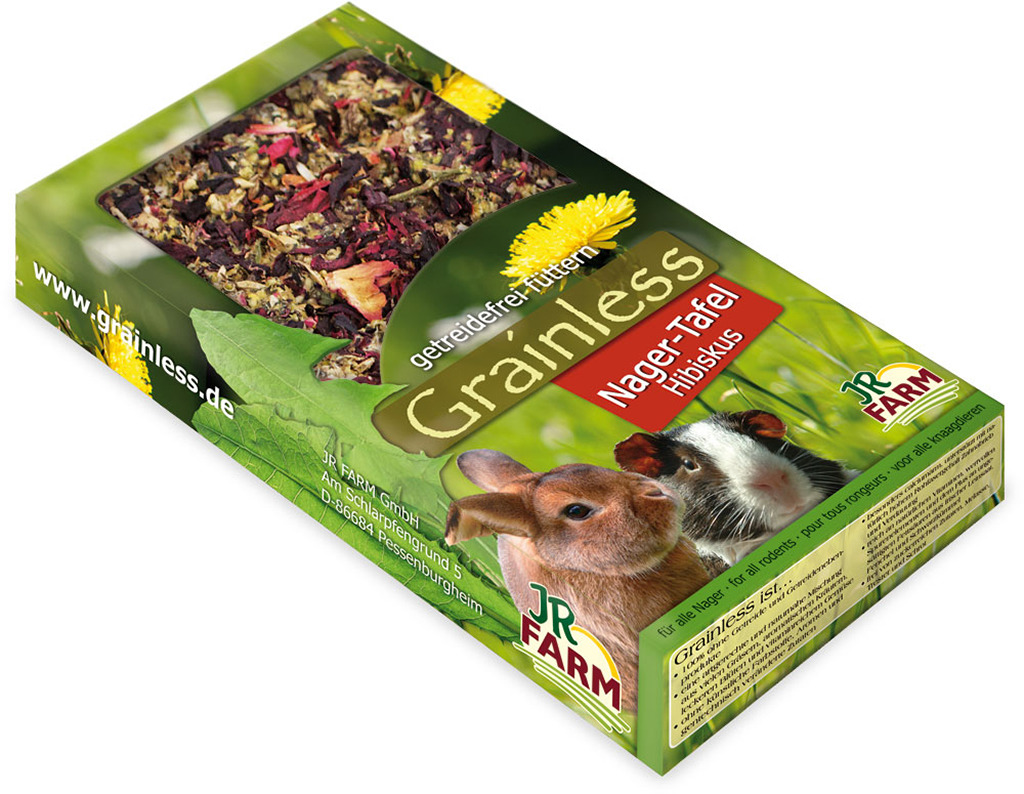 JR FARM Grainless Nager-Tafel Hibiskus Kleintiersnack