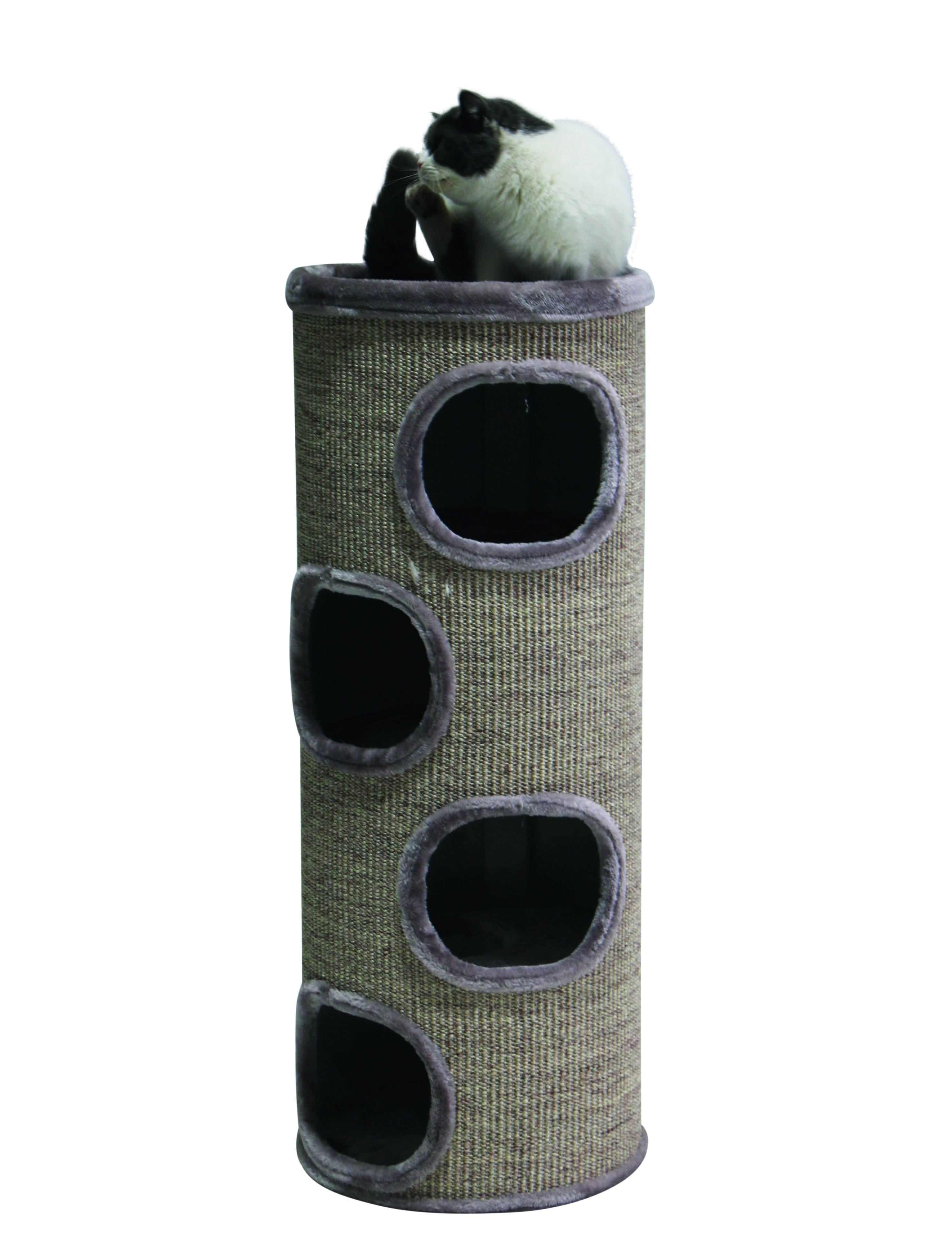 NOBBY Kratztonne "REGA III" cappuccino Ø 38 x 98 cm