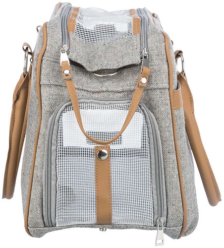 TRIXIE Tasche Helen, 19 × 28 × 40 cm, grau/hellbraun