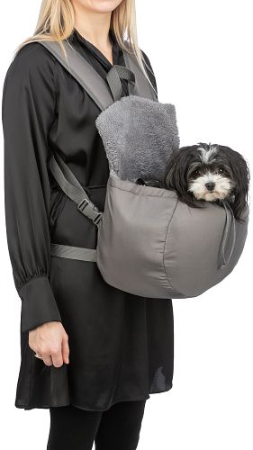 TRIXIE Fronttasche Molly, 25 × 38 × 17 cm, grau