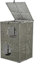 Vorschaubild Höhle Amalia, 2 Etagen, Polyrattan, eckig, 37 × 57 × 35 cm, grau