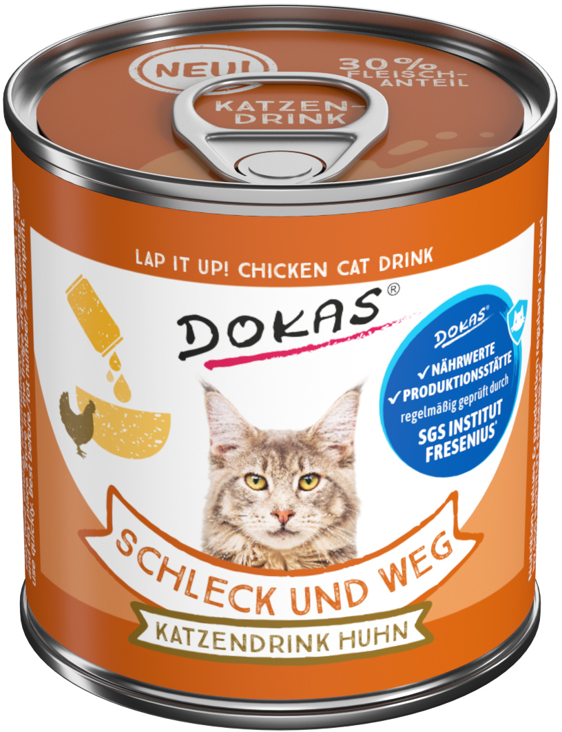 DOKAS Katzendrink Huhn 100g Katzensnack