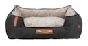 Vorschaubild TRIXIE BE NORDIC Bett Föhr, eckig, 60 × 50 cm, schwarz/sand