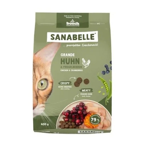 Sanabelle 1 x 400g Grande Huhn Katzentrockenfutter