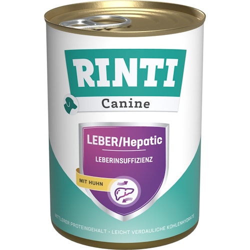 Rinti Canine Intestinal Dose 12x400g Leber/Hepatic Huhn Hundenassfutter
