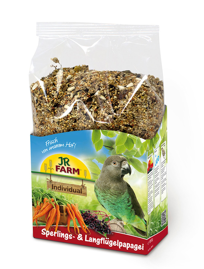 JR FARM Individual Sperlings- & Langflügelpapagei 1kg Vogelfutter