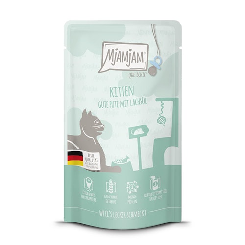 MJAMJAM Quetschies Kitten 125g Beutel Katzennassfutter MJAMJAM Quetschies Kitten 125g Beutel Katzennassfutter
