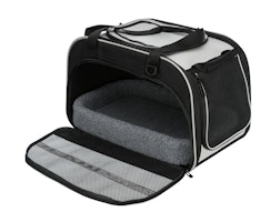 TRIXIE Wohn- und Transporttasche Valery, 29 × 31 × 49 cm, schwarz/grau