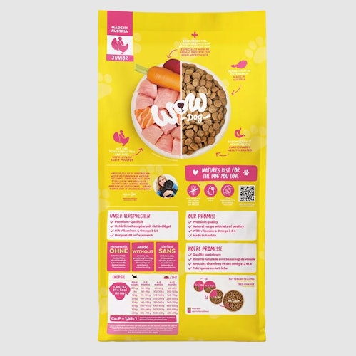 WOW Junior Geflügel 6kg Hundetrockenfutter