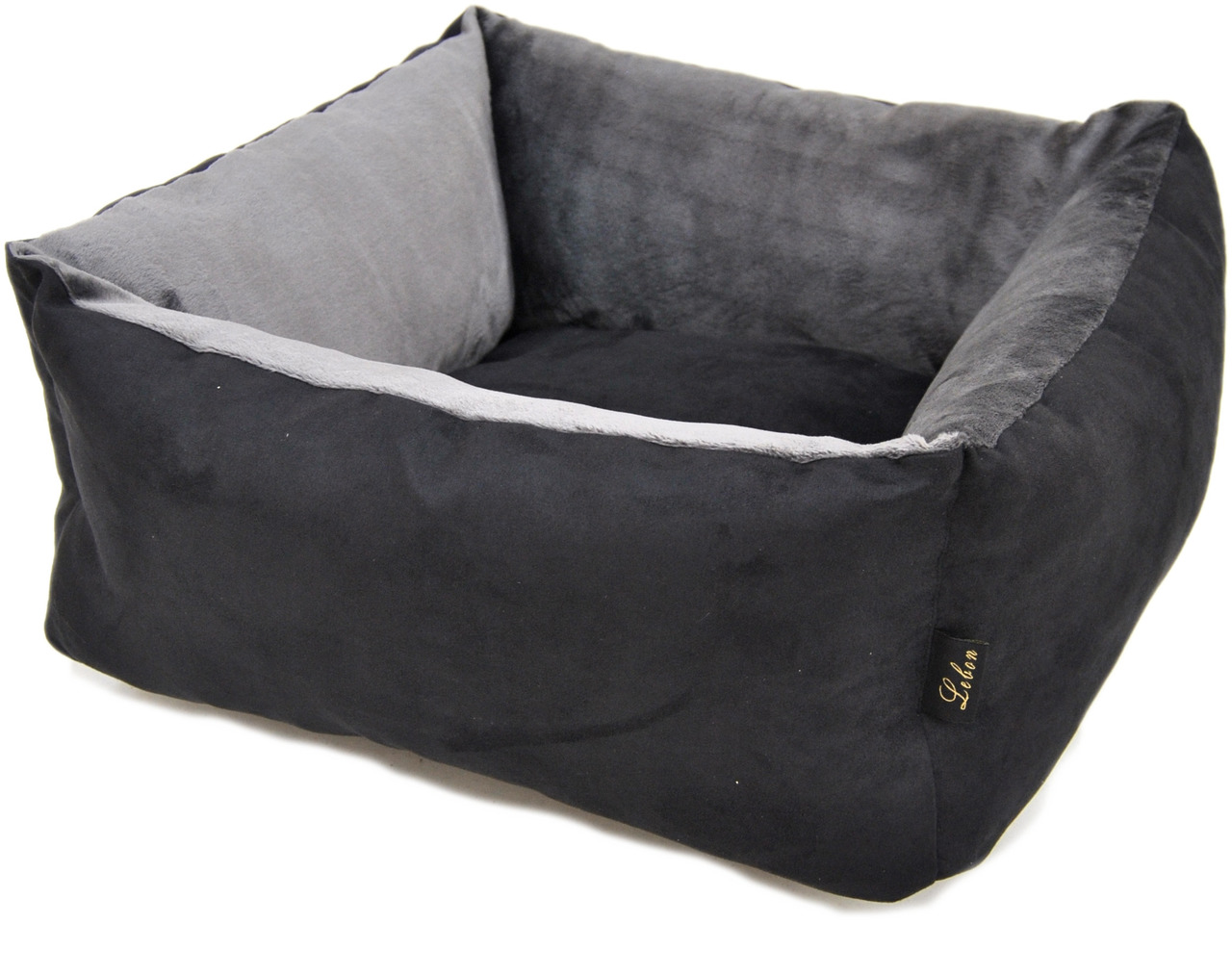 LEBON Katzenbett Amelie 50x50x24cm schwarz/grau