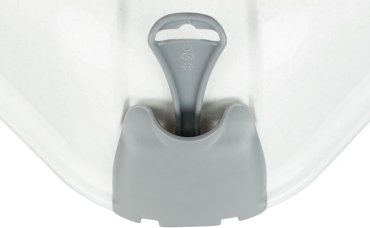 TRIXIE Ecktoilette Maro, mit Haube, 60 × 43 × 52 cm, hellgrau/granit