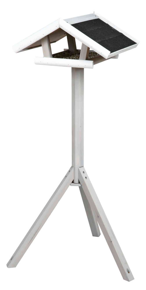 Trixie Natura Futterhaus grau/weiß 1,15m