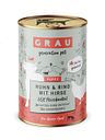 Vorschaubild grau Hund 400 Gramm Hundenassfutter