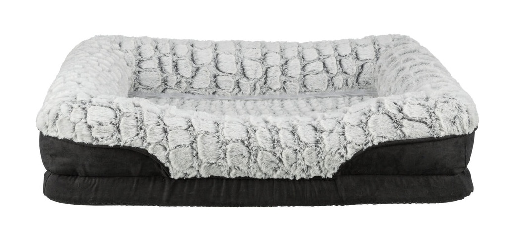 TRIXIE Vital Bett Lino, oval, schwarz/grau