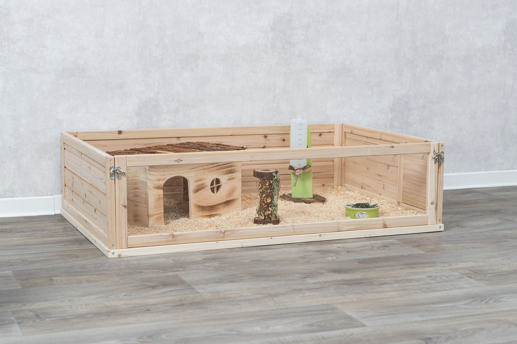 TRIXIE Indoor Gehege, Meerschw., Holz/Kunsstoff, 114 × 30 × 74 cm