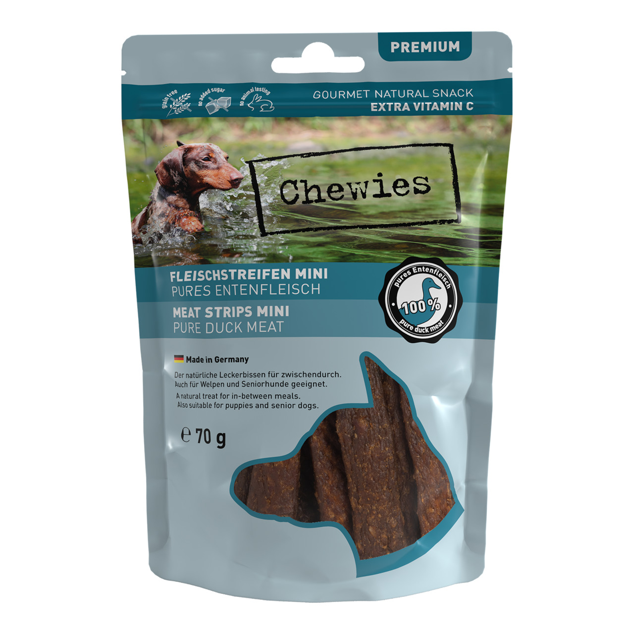 Chewies Mini Fleischstreifen 70 Gramm Hundesnack