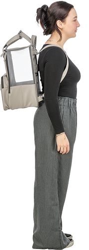 TRIXIE Rucksack CityStyle, 30 × 20 × 40 cm, hellgrau