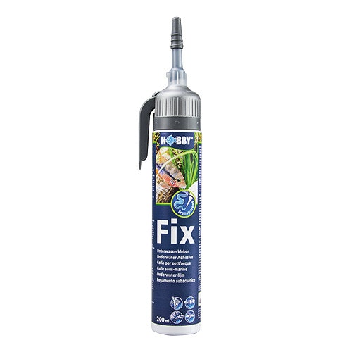 HOBBY Fix Unterwasserkleber 200 Milliliter Kartusche schwarz Aquarienpflege
