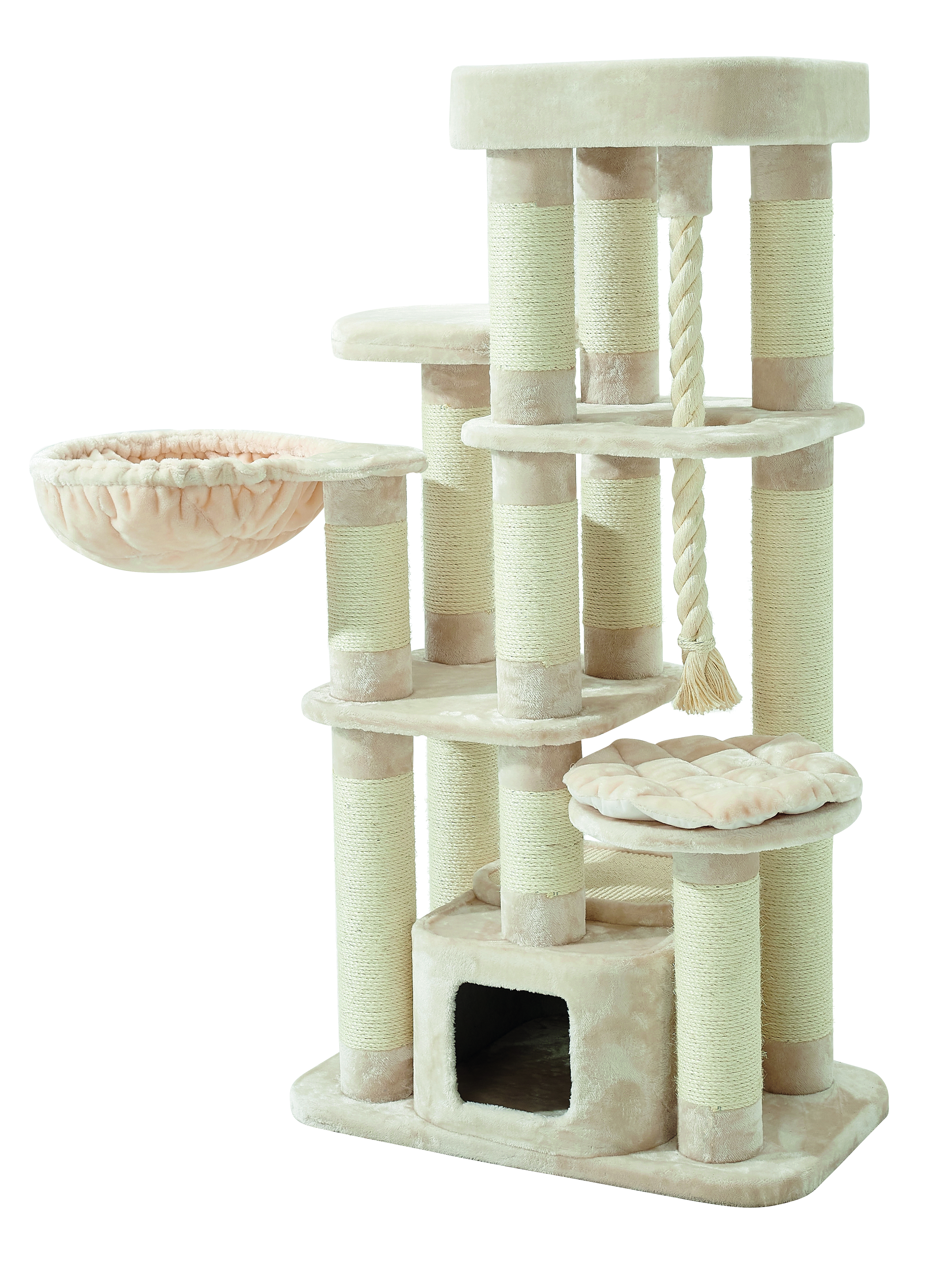 NOBBY Kratzbaum "FREDO" cream; 85 x 50 x 158 cm