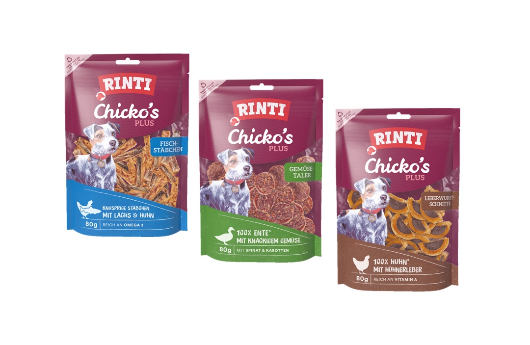 Rinti Snack-Mix 2 Chicko Plus 3x80g Hundesnack