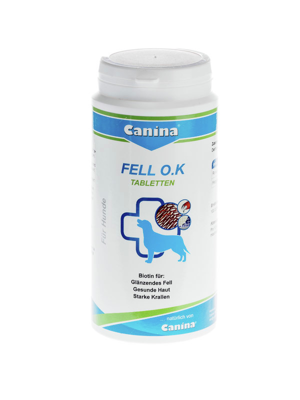 Canina Fell O.K. Tabletten 250 Gramm Hundenahrungsergänzung