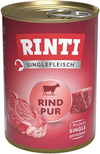 RINTI Singlefleisch 400g Dose Hundenassfutter