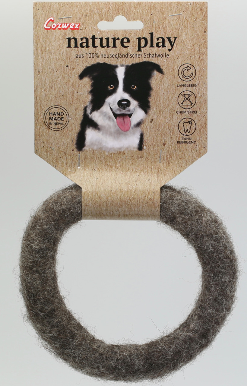 Corwex nature play Ring 15 Centimeter braun Hundespielzeug