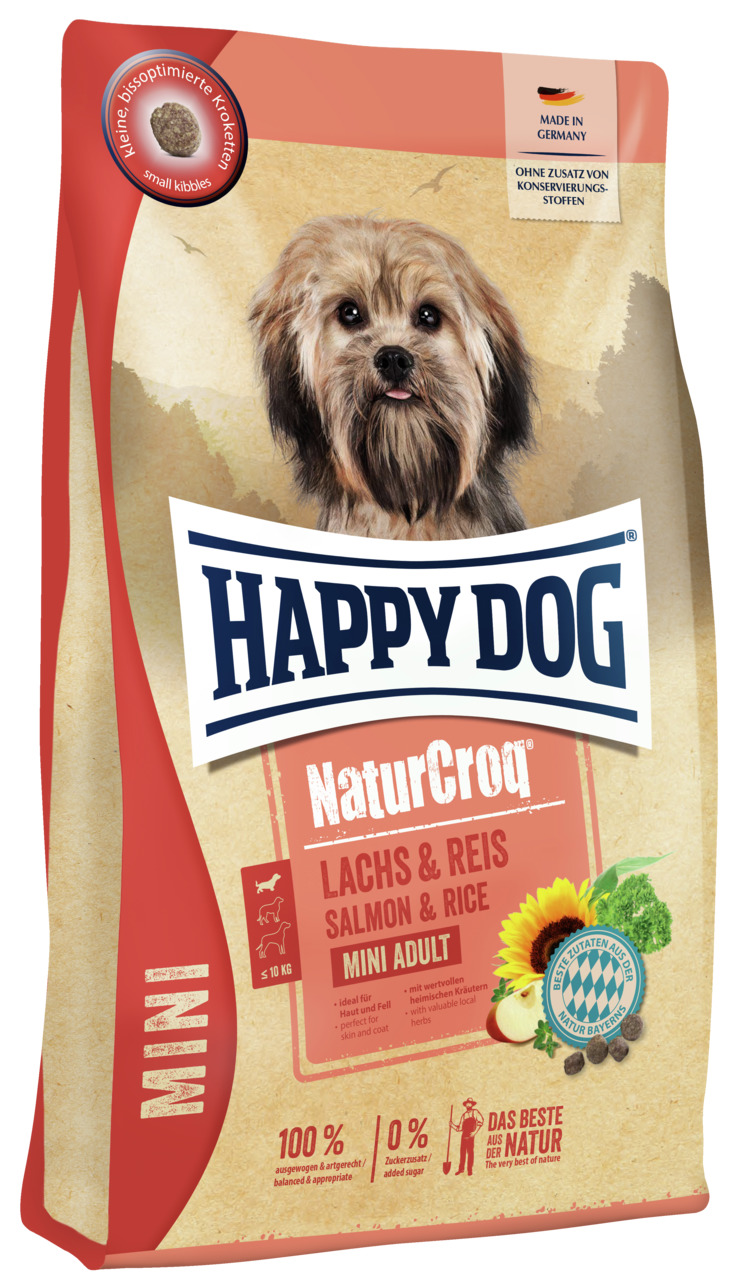 HAPPY DOG NaturCroq Mini Lachs mit Reis Hundetrockenfutter