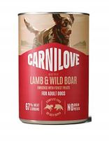 Carnilove Dog Paté 12 x 400g-Dose Hundenassfutter Lamm & Wildschwein