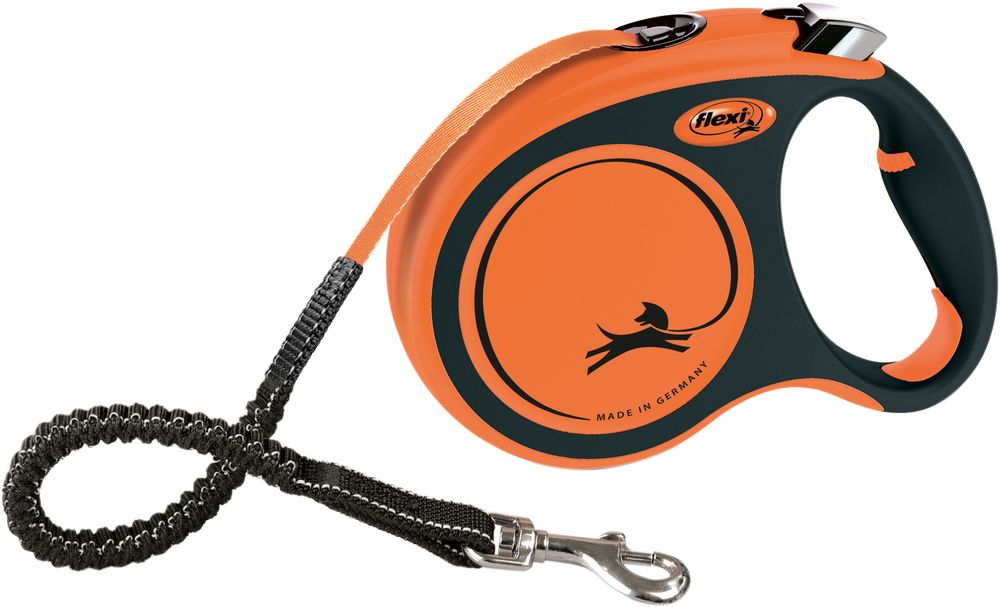 TRIXIE Flexi XTREME Gurt schwarz/orange Gr. L 5 m