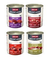 animonda Gran Carno Adult 24 x 800g Mixpaket (Rind&Lamm,Multifleisch,Rind,Pansen) Hundenassfutter