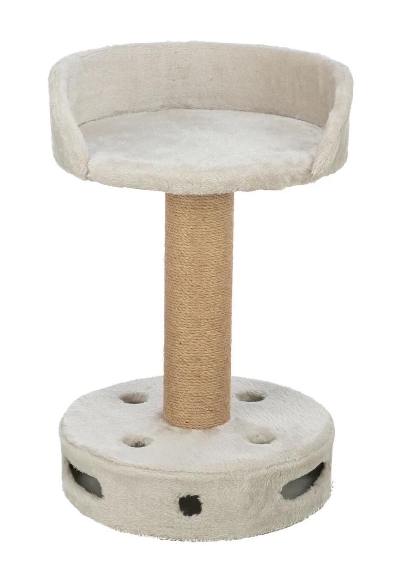TRIXIE Kratzbaum Dalia mit Bettchen und Spielfuß, 54 cm, grau