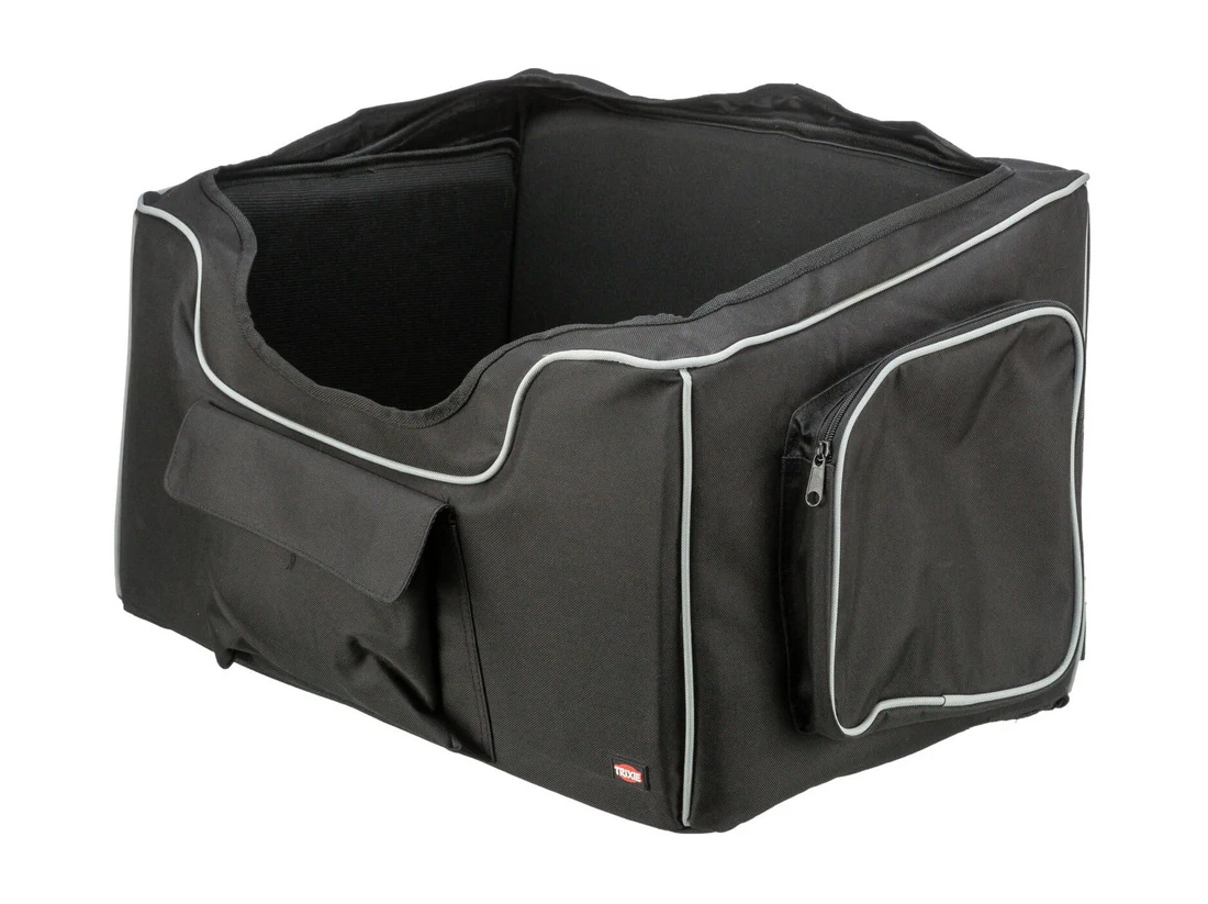 TRIXIE Autositz, 56 × 37 × 36 cm, schwarz/grau