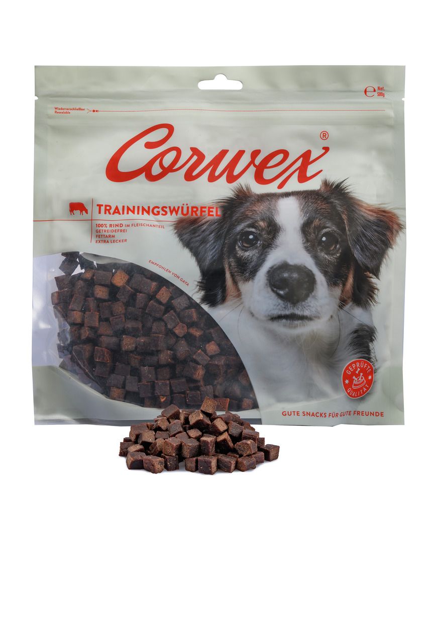 Corwex Trainingswürfel Rind 500g Hundesnack