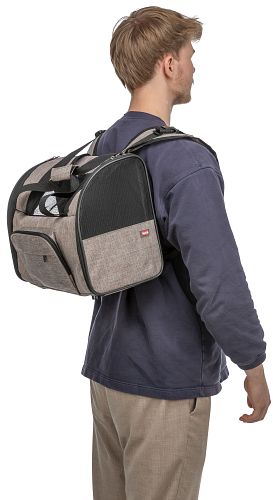 TRIXIE Rucksack Shiva, 41 × 30 × 21 cm, braun/beige
