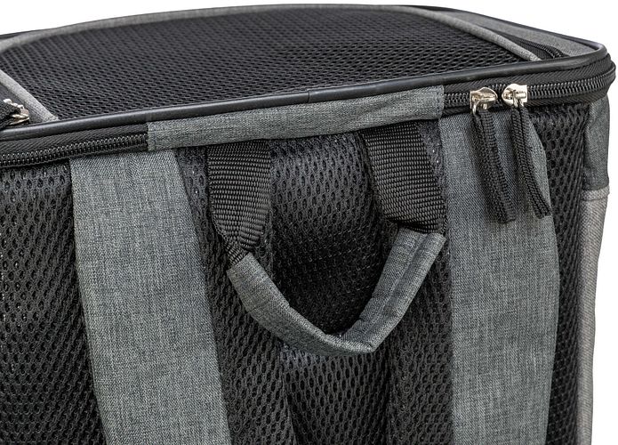 TRIXIE Rucksack Timon, 34 × 44 × 30 cm, schwarz/grau