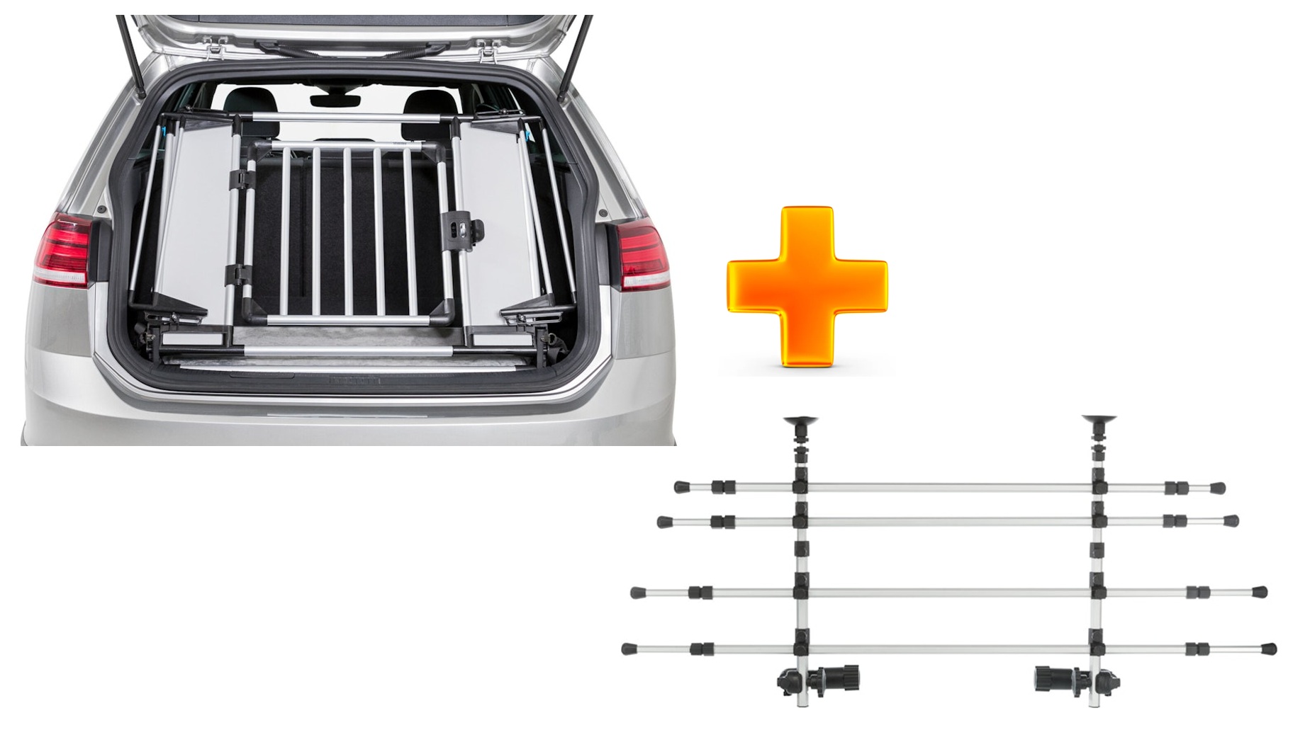 TRIXIE Universal-Heckgitter & Trenngitter  -  Vorteils-Paket