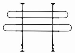 TRIXIE Auto-Gitter, gewinkelt, Breite: 85–140 cm Höhe: 75–110 cm, schwarz