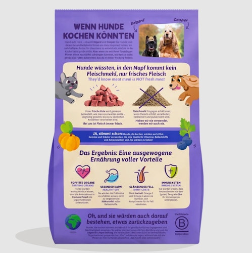 Edgard&Cooper Frische Ente Medium 2,5kg Hundetrockenfutter