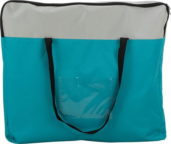 TRIXIE Freilauf mit Netz/Boden, Meerschwein., Polyester, ø 130 × 55 cm, türkis/hellgrau