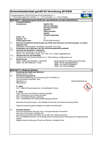 Söll SommerAlgenStop 500 ml