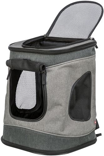 TRIXIE Rucksack Timon, 34 × 44 × 30 cm, schwarz/grau