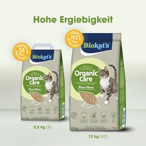 Biokats Organic Care Plant Fibres 12kg Premiumkatzenstreu