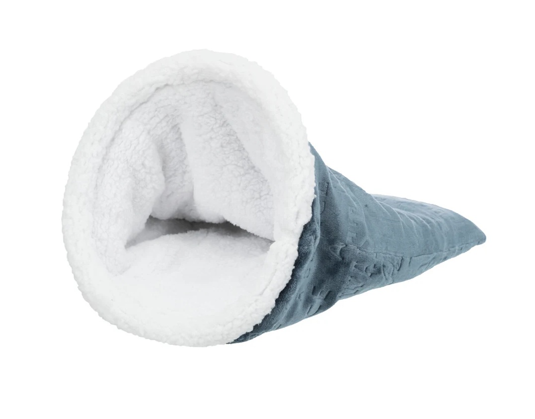 TRIXIE Kuschelsack Paul, ø 40 × 60 cm, blau/weiß