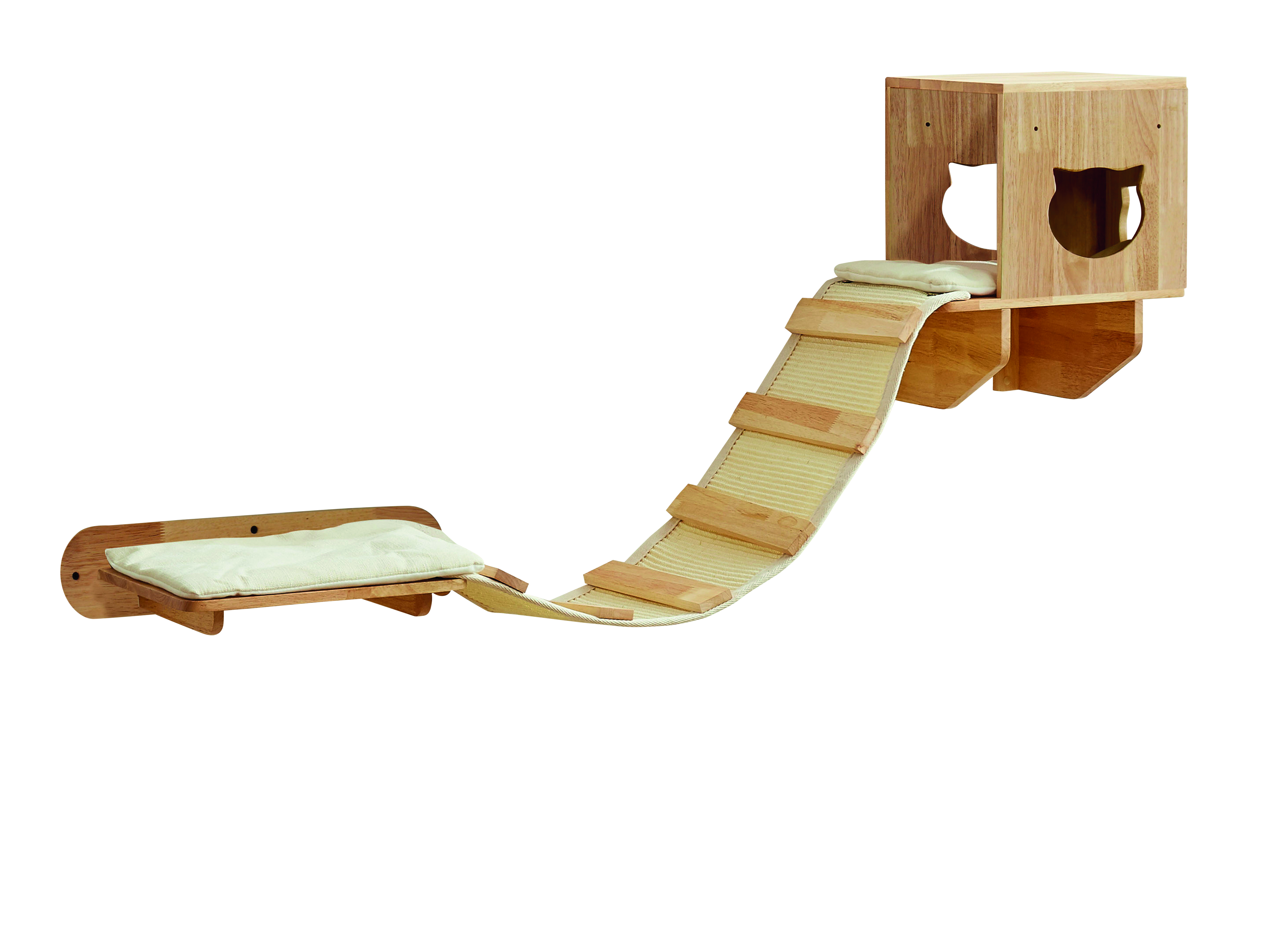 NOBBY Wandelement Hängebrücke "ACI" cream 182 x 30 x 45 cm