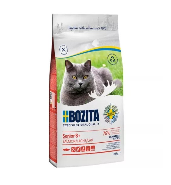 Bozita 10kg Grain free Senior 8+ Salmon